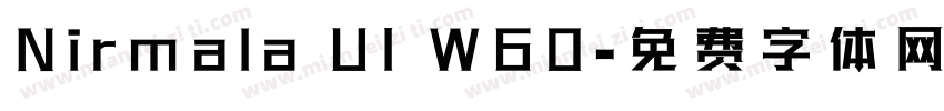 Nirmala UI W60字体转换